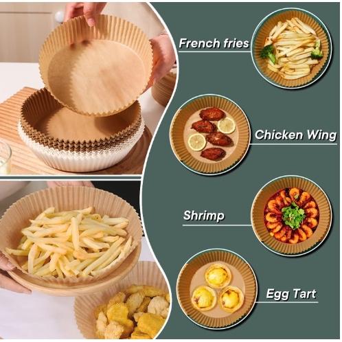 Set 50 giấy tròn vàng thấm dầu nồi chiên-duoc-ban-tai-BT Mart - Siêu thị dành cho Người bận rộn