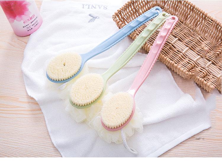 Bàn chải chà lưng kèm bông tắm 2 trong 1-duoc-ban-tai-BT Mart - Siêu thị dành cho Người bận rộn