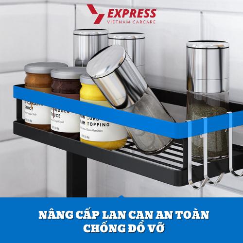 Kệ gia vị 2 tầng K-Shelf inox, Sơn tĩnh điện (để được các chai gia vị cao)-duoc-ban-tai-BT Mart - Siêu thị dành cho Người bận rộn