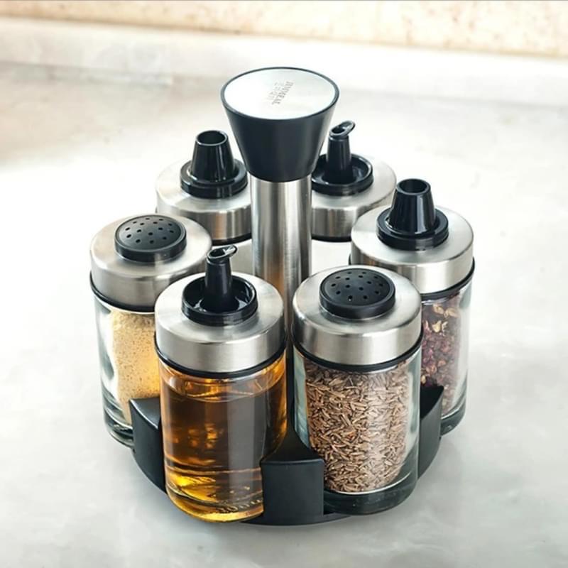 Lọ gia vị thủy tinh 250ml có nắp kèm muỗng -duoc-ban-tai-BT Mart - Siêu thị dành cho Người bận rộn