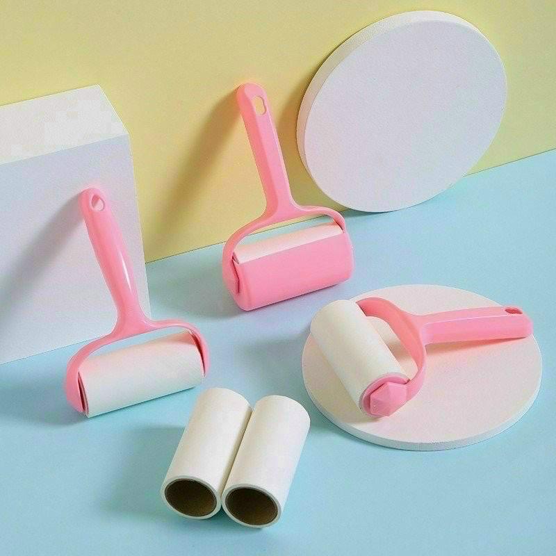 Cây lăn bụi cán cong 10cm + 2 lõi thay thế-duoc-ban-tai-Gia dụng BT Mart