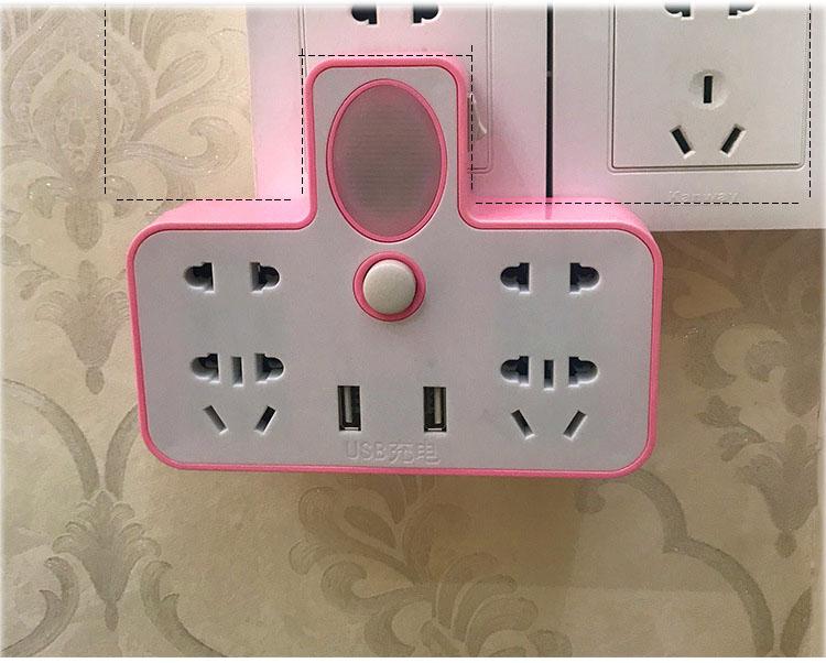 Ổ cắm chia ổ điện kiêm đèn ngủ (kèm 2 cổng usb sạc điện thoại)-duoc-ban-tai-BT Mart - Siêu thị dành cho Người bận rộn