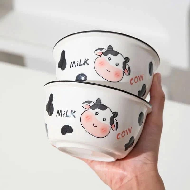 Chén sứ hình bò sữa-duoc-ban-tai-BT Mart - Siêu thị dành cho Người bận rộn