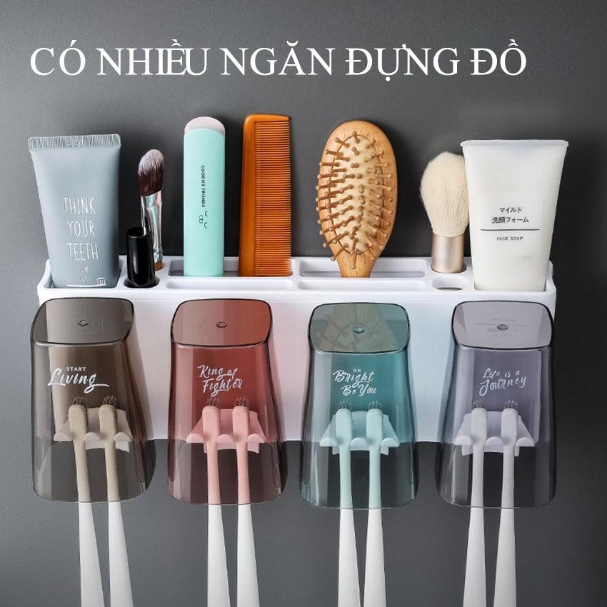 Giá treo bàn chải đánh răng kèm 4 cốc và nặn kem-duoc-ban-tai-BT Mart - Siêu thị dành cho Người bận rộn
