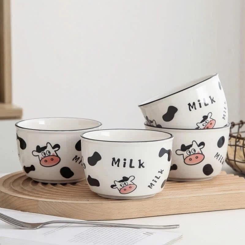 Chén sứ hình bò sữa-duoc-ban-tai-BT Mart - Siêu thị dành cho Người bận rộn
