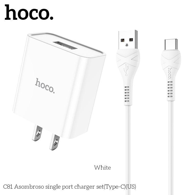 Bộ sạc nhanh 2.1A/Cóc sạc Hoco.C81-duoc-ban-tai-BT Mart - Siêu thị dành cho Người bận rộn