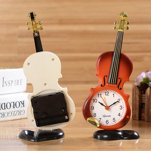 Đồng hồ báo thức để bàn hình cây đàn violin -duoc-ban-tai-Gia dụng BT Mart