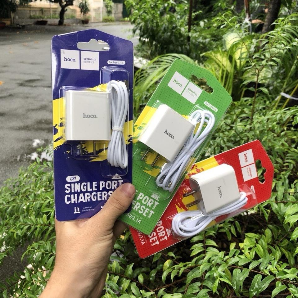 Bộ sạc nhanh 2.1A/Cóc sạc Hoco.C81-duoc-ban-tai-BT Mart - Siêu thị dành cho Người bận rộn