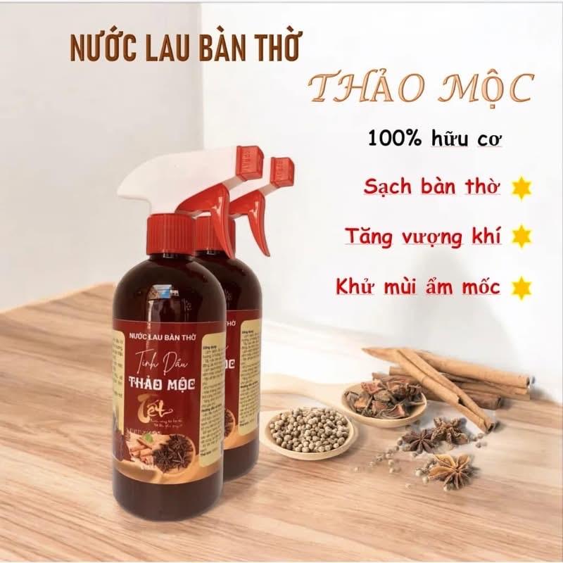 Nước/Khăn ướt lau bàn thờ tinh dầu thảo mộc 500ml-duoc-ban-tai-BT Mart - Siêu thị dành cho Người bận rộn