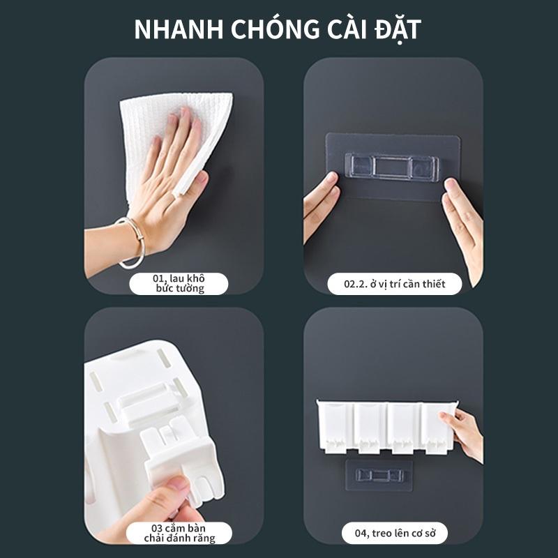Giá treo bàn chải đánh răng kèm 4 cốc và nặn kem-duoc-ban-tai-BT Mart - Siêu thị dành cho Người bận rộn