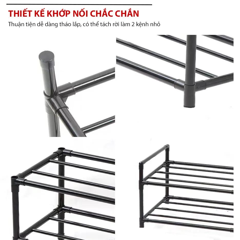 Kệ để đồ đa năng 6 tầng nhà bếp khung thép cacbon sơn tĩnh điện-duoc-ban-tai-BT Mart - Siêu thị dành cho Người bận rộn