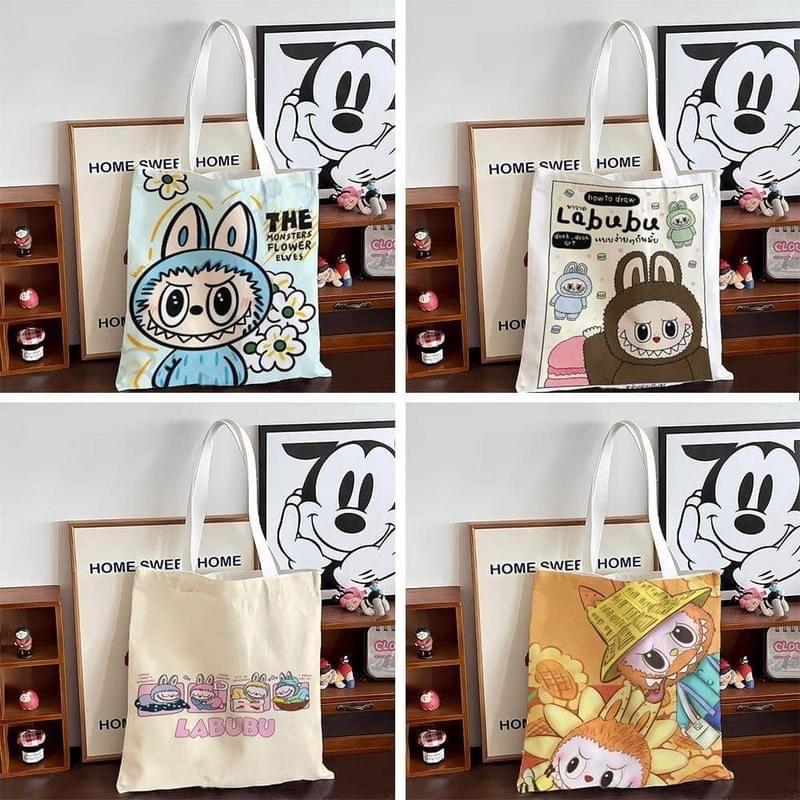 Túi vải canvas nữ tote, túi xách nữ Labubu-duoc-ban-tai-BT Mart - Siêu thị dành cho Người bận rộn