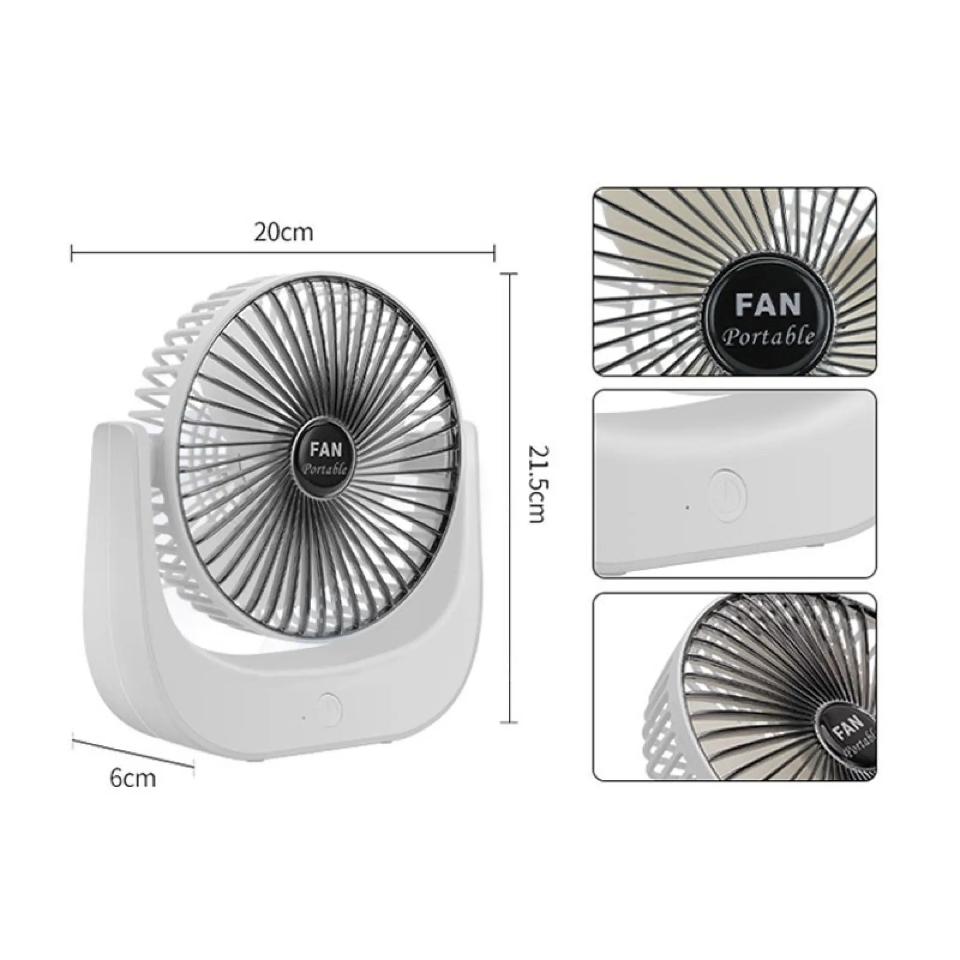 Quạt tích điện KY903 (xoay 120 độ, 3 chế độ)-duoc-ban-tai-BT Mart - Siêu thị dành cho Người bận rộn