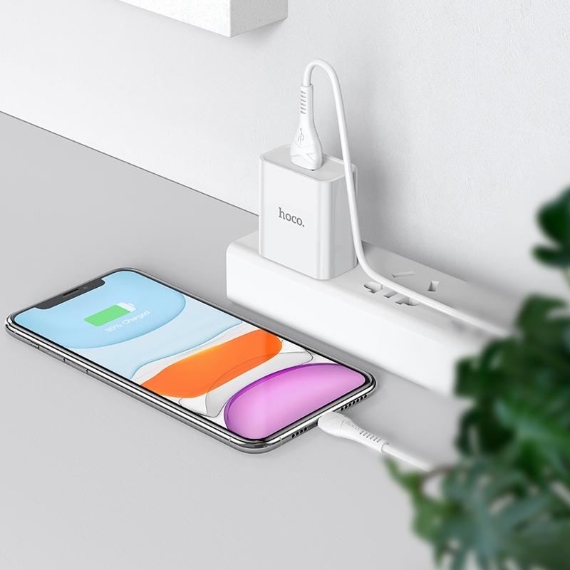 Bộ sạc nhanh 2.1A/Cóc sạc Hoco.C81-duoc-ban-tai-BT Mart - Siêu thị dành cho Người bận rộn