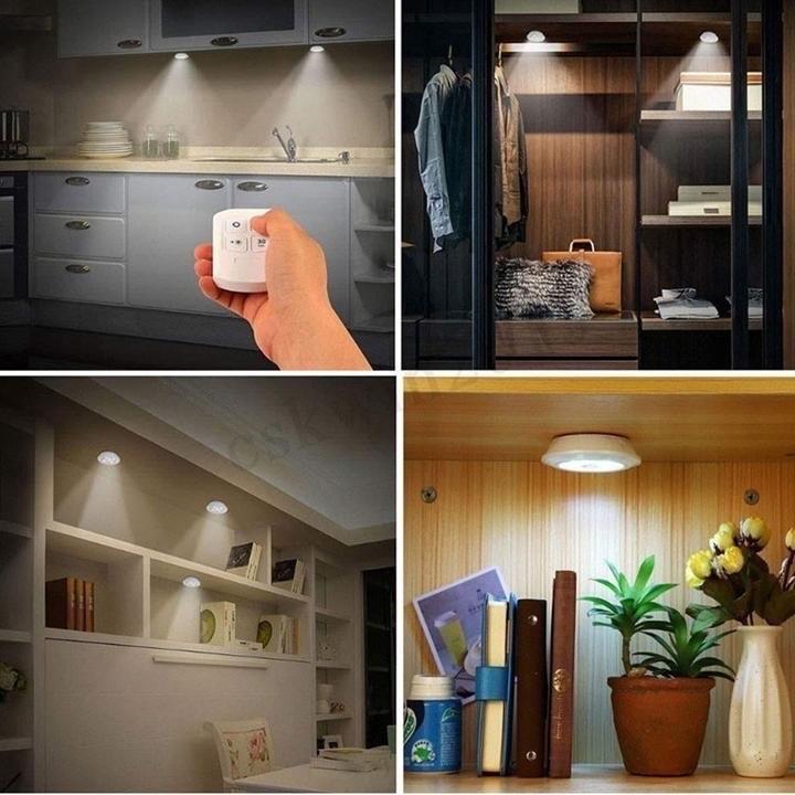Combo 3 đèn led dán tường điều khiển từ xa/hẹn giờ tắt-duoc-ban-tai-BT Mart - Siêu thị dành cho Người bận rộn