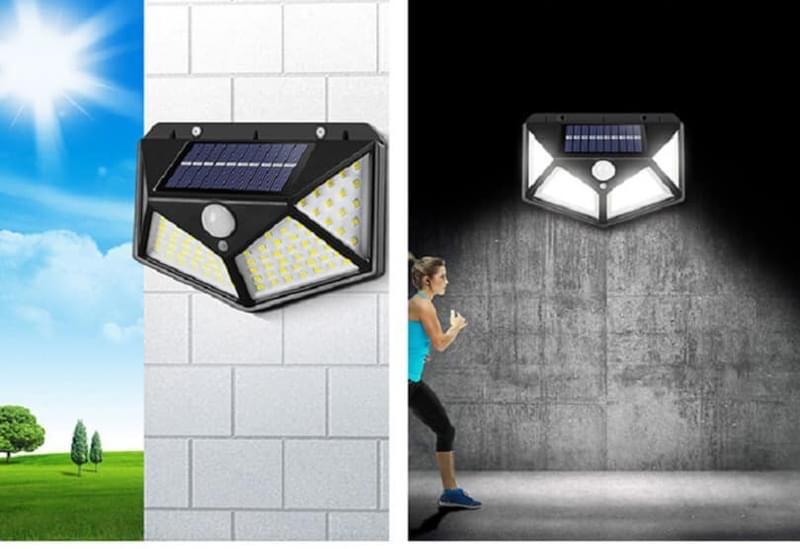 Đèn 100 hạt led NLMT cảm biến người đi qua tự sáng-duoc-ban-tai-Gia dụng BT Mart