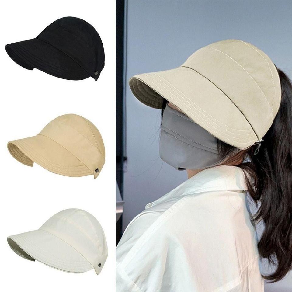 Mũ/nón nửa đầu chống tia UV có móc đeo khẩu trang-duoc-ban-tai-BT Mart - Siêu thị dành cho Người bận rộn