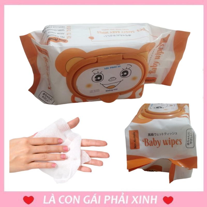 Khăn giấy ướt không mùi Lộc Phát Baby Wipes 250gr-duoc-ban-tai-BT Mart - Siêu thị dành cho Người bận rộn