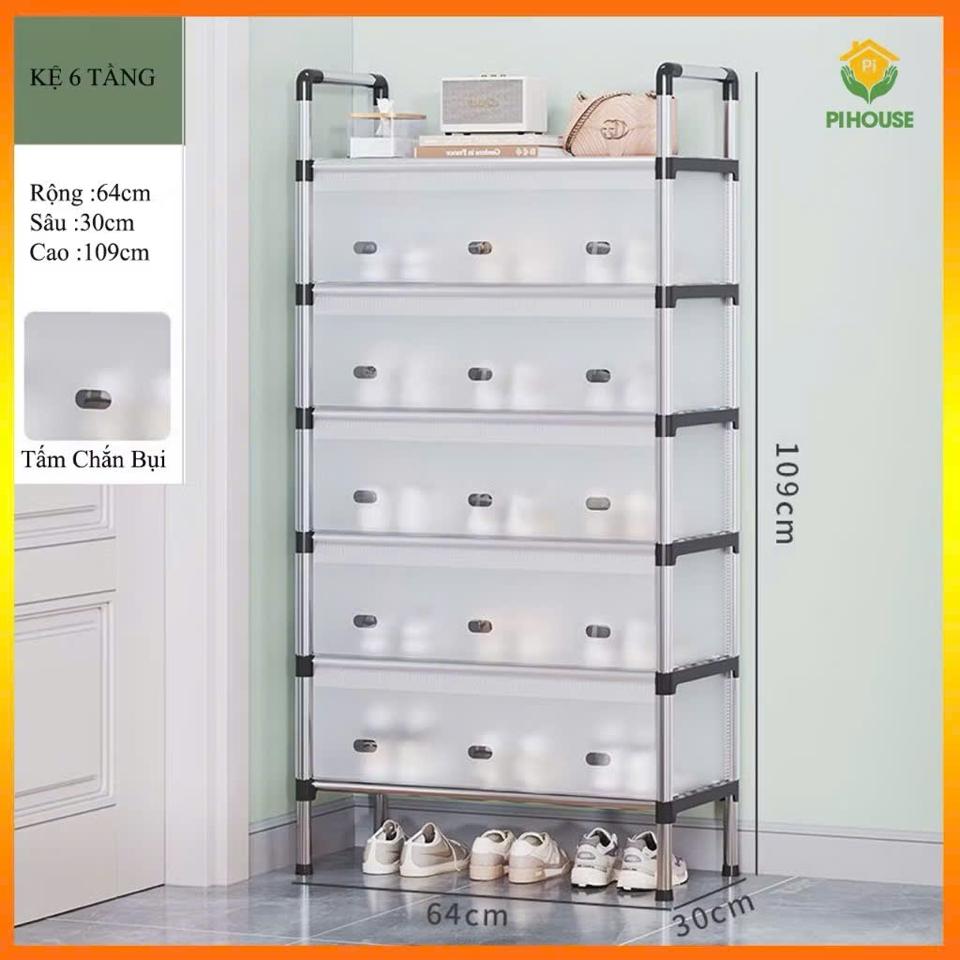 Kệ giày dép 5 tầng có vách ngăn chống bụi-duoc-ban-tai-BT Mart - Siêu thị dành cho Người bận rộn