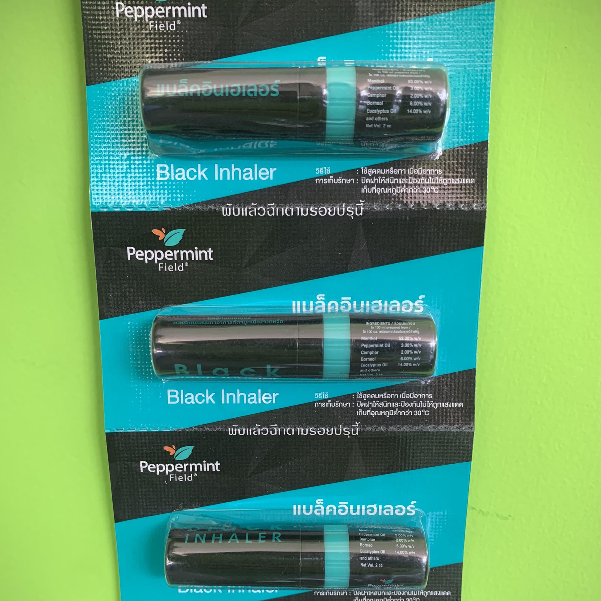 Ống hít đen 2 đầu Black Inhaler Peppermint Thái Lan-duoc-ban-tai-Trần Anh Style