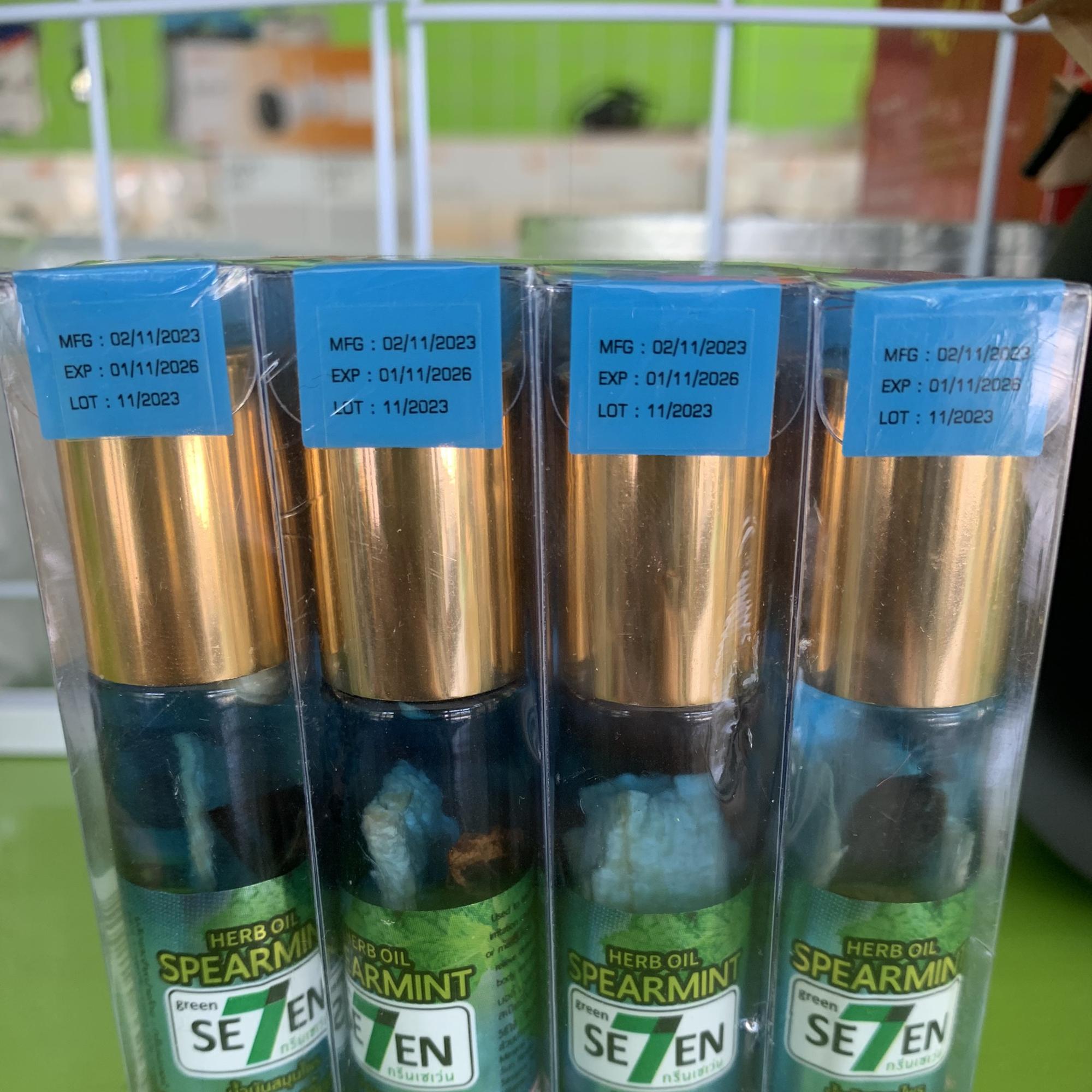 Dầu gió Herb Oil Spearmint Se7en Thái Lan -duoc-ban-tai-Trần Anh Style