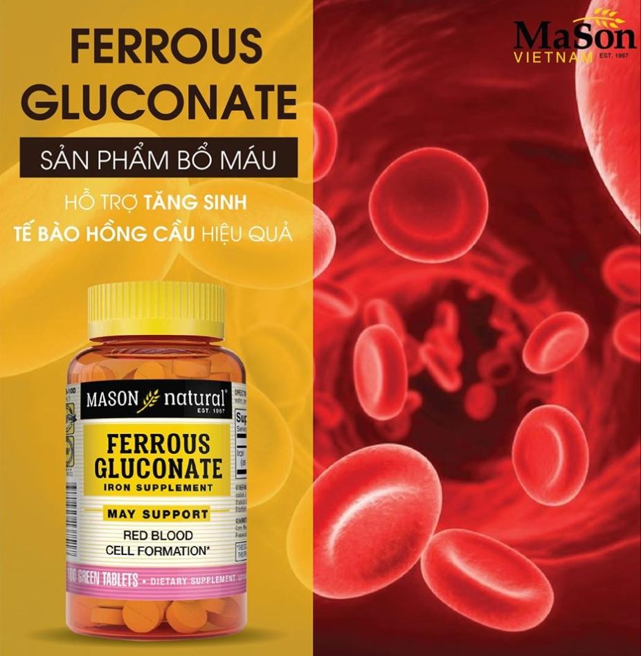 MASON NATURAL FERROUS GLUCONATE – SẮT HỮU CƠ MÁT CHO BÀ BẦU-duoc-ban-tai-KimAnhpharmacy.buynow