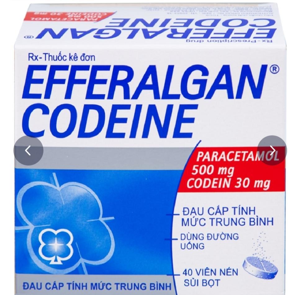 Thuốc Efferalgan Codeine Bristol Myers Squibb giúp giảm đau cấp tính (10 vỉ x 4 viên)-duoc-ban-tai-KimAnhpharmacy.buynow