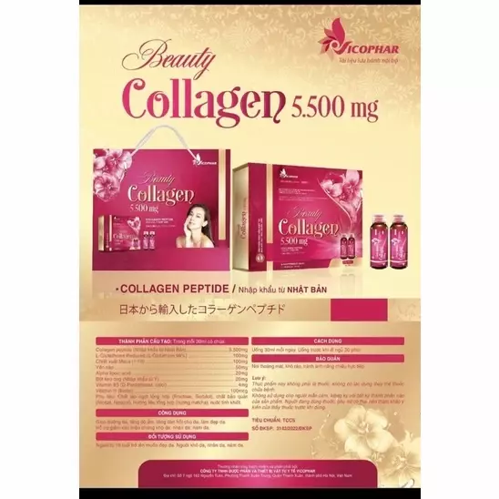Beauty Collagen 5.500mg dưỡng da tăng độ ẩm, tăng đàn hồi ( hộp 10 lọ)-duoc-ban-tai-KimAnhpharmacy.buynow
