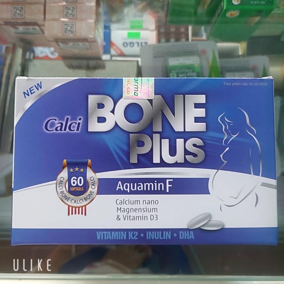 Calci Bone plus( hộp 60 viên) bổ sung calci cho người thiếu hụt calci như phụ nữ có thai cho con bú, phòng chống loãng xương cho người cao tuổi, trẻ e đang tuổi phát triển tăng chiều cao-duoc-ban-tai-KimAnhpharmacy.buynow