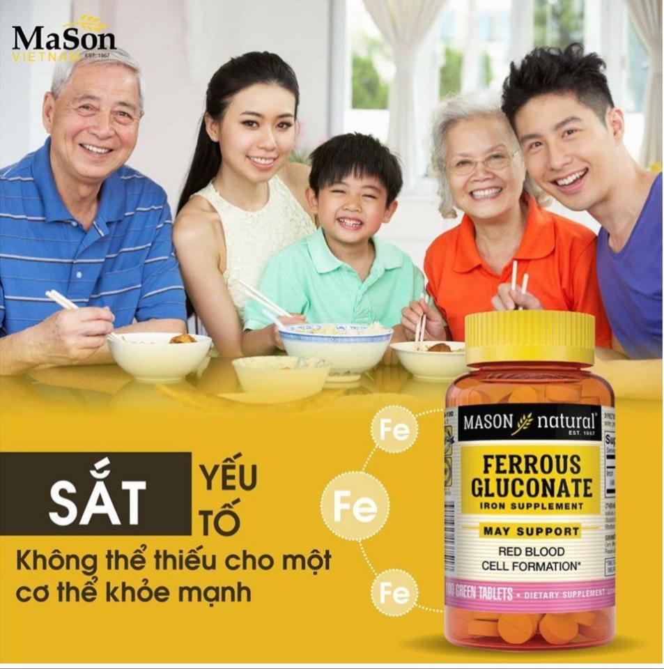 MASON NATURAL FERROUS GLUCONATE – SẮT HỮU CƠ MÁT CHO BÀ BẦU-duoc-ban-tai-KimAnhpharmacy.buynow