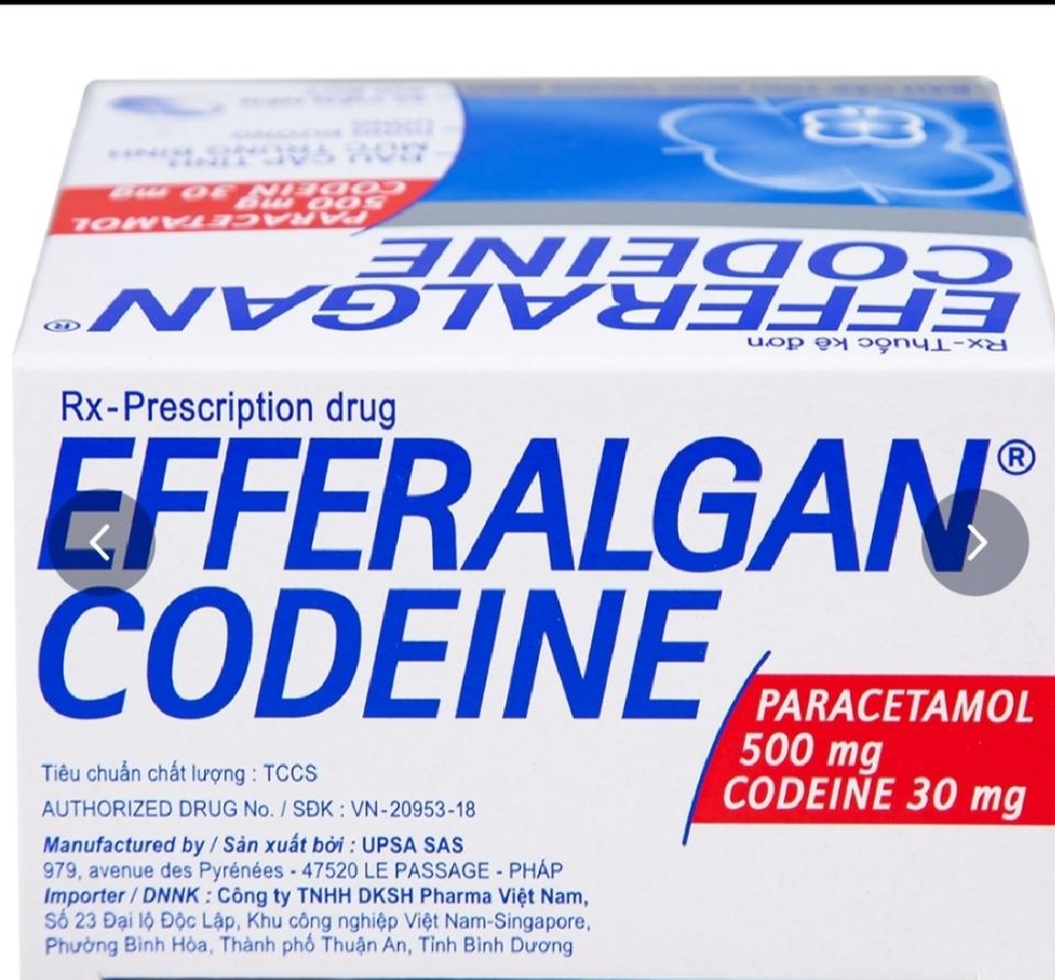 Thuốc Efferalgan Codeine Bristol Myers Squibb giúp giảm đau cấp tính (10 vỉ x 4 viên)-duoc-ban-tai-KimAnhpharmacy.buynow