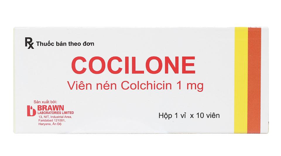 Colchicine 1mg hộp 100 viên Brwan -duoc-ban-tai-HC PHARMA