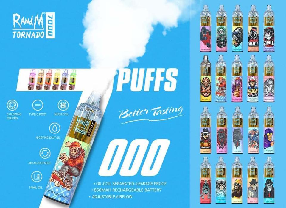 Randm 7000 hơi 5% Ni - Kéo xuống để xem vị -duoc-ban-tai-Smoke God Đà Lạt