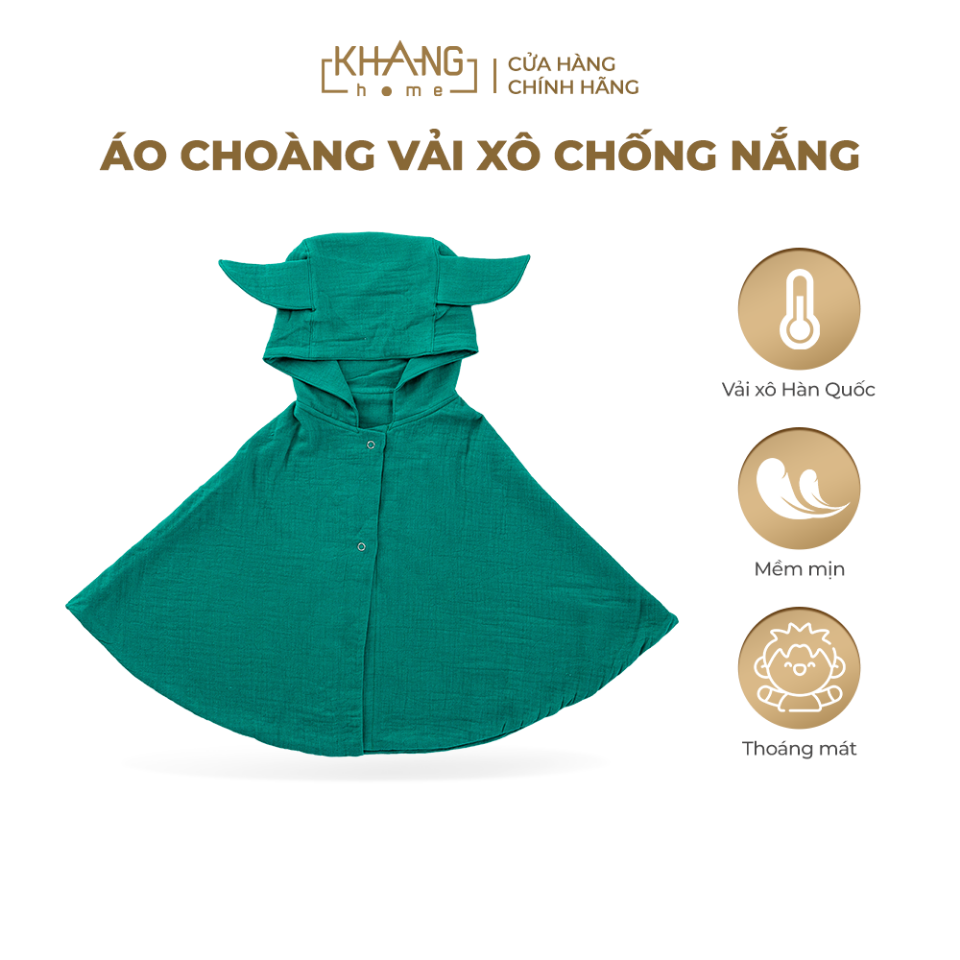 ÁO CHOÀNG CHỐNG NẮNG CHO BÉ VẢI XÔ THOÁNG MÁT, THẤM HÚT MỒ HÔI-duoc-ban-tai-Kidzworld Asia