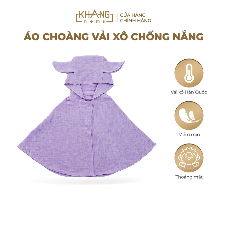 ÁO CHOÀNG CHỐNG NẮNG CHO BÉ VẢI XÔ THOÁNG MÁT, THẤM HÚT MỒ HÔI-duoc-ban-tai-Kidzworld Asia