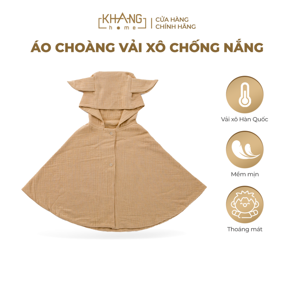 ÁO CHOÀNG CHỐNG NẮNG CHO BÉ VẢI XÔ THOÁNG MÁT, THẤM HÚT MỒ HÔI-duoc-ban-tai-Kidzworld Asia