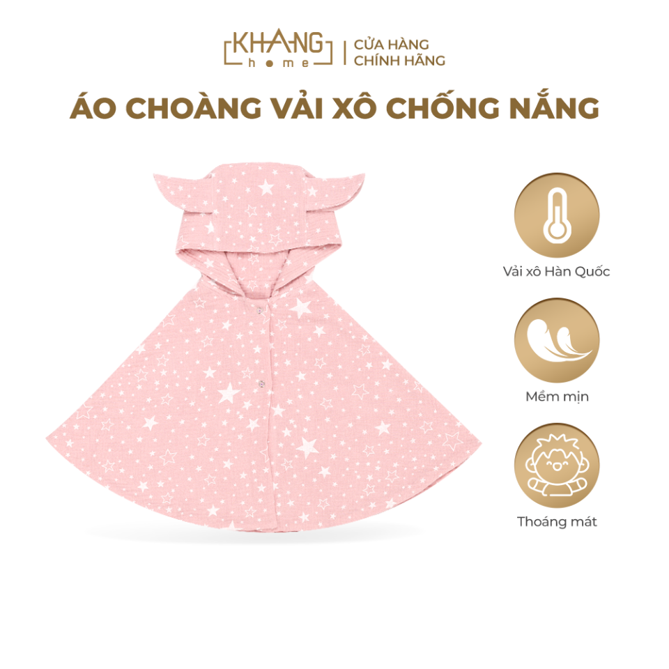 ÁO CHOÀNG CHỐNG NẮNG CHO BÉ VẢI XÔ THOÁNG MÁT, THẤM HÚT MỒ HÔI-duoc-ban-tai-Kidzworld Asia