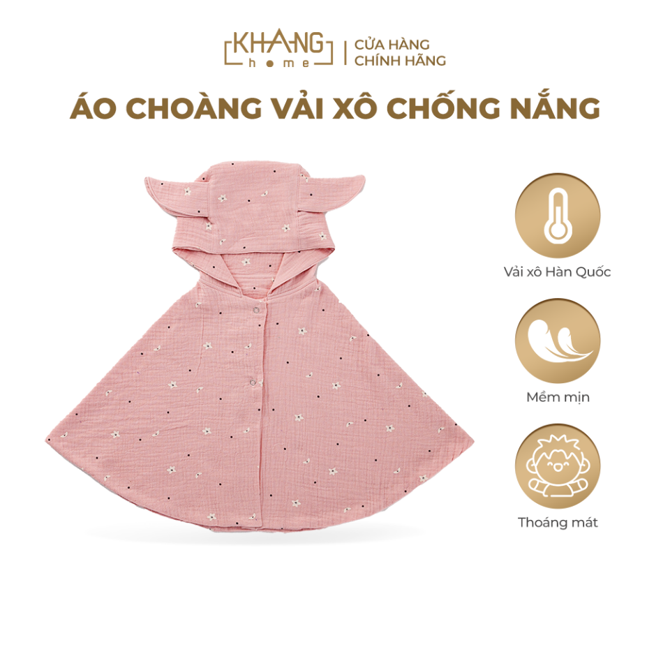 ÁO CHOÀNG CHỐNG NẮNG CHO BÉ VẢI XÔ THOÁNG MÁT, THẤM HÚT MỒ HÔI-duoc-ban-tai-Kidzworld Asia