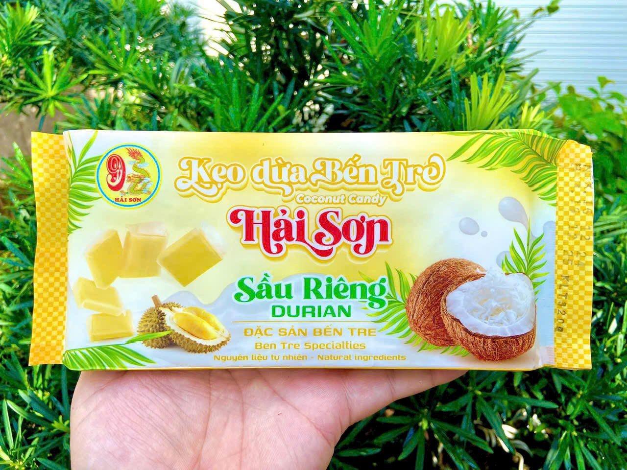 Kẹo dừa Sầu Riêng  320g - Mới-duoc-ban-tai-BÁNH PÍA HẢI SƠN