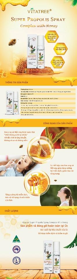 Keo ong xịt họng Vitatree Úc 30ml-duoc-ban-tai-Hàng Xịn Giá Tốt