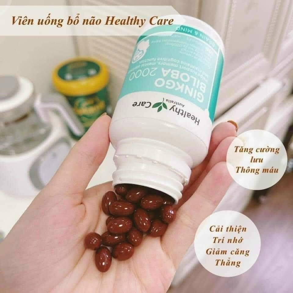Bổ não Healthy Care Ginkgo Biloba Úc-duoc-ban-tai-Hàng Xịn Giá Tốt