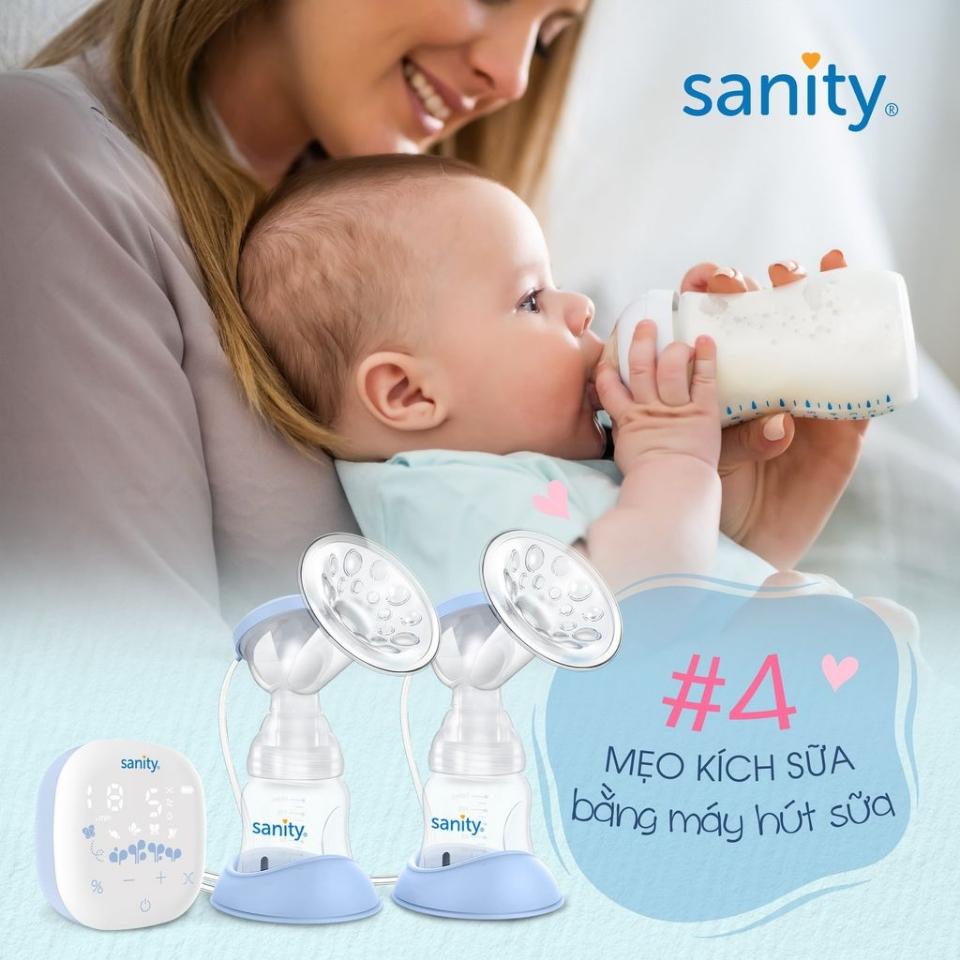 Máy hút sữa điện đôi Sanity có pin sạc S6306-duoc-ban-tai-Hàng Xịn Giá Tốt