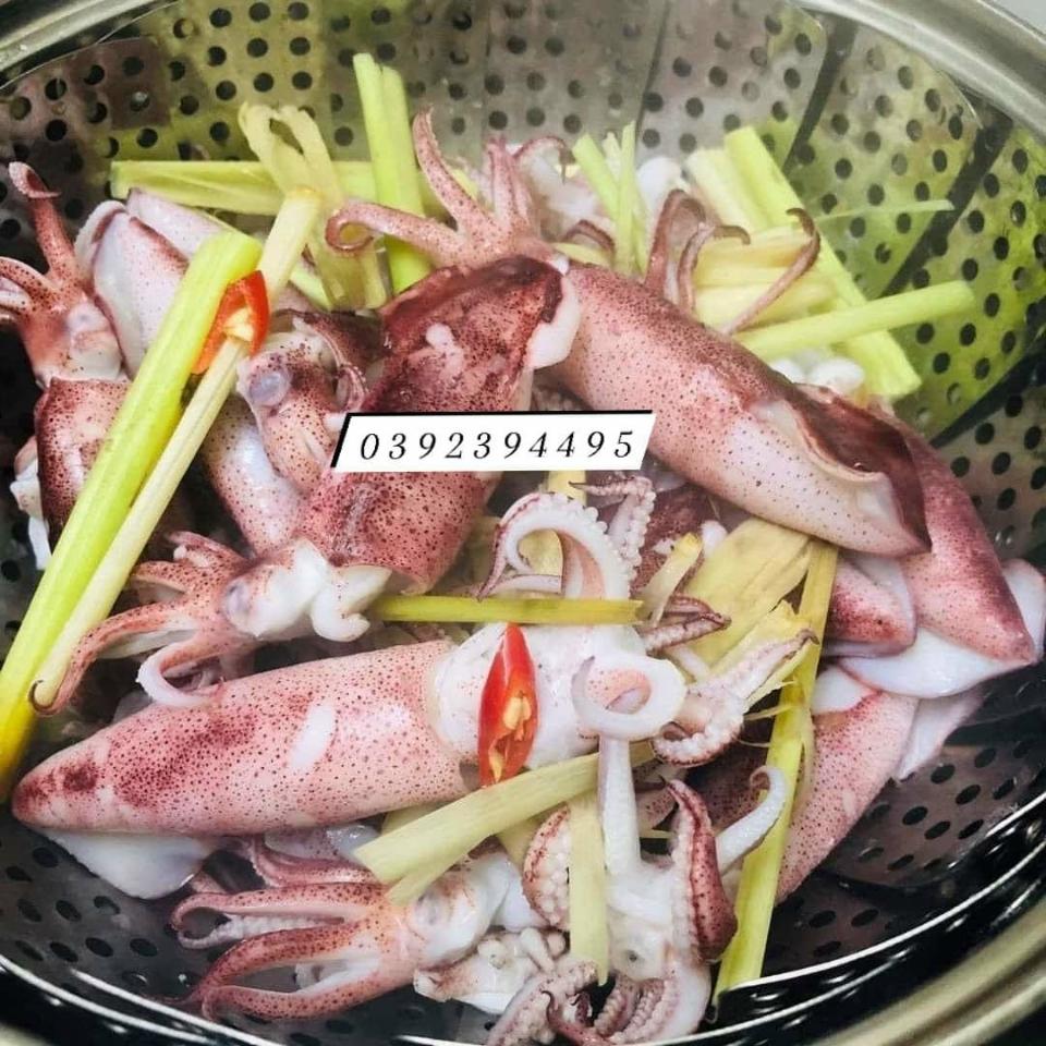 Mực ống câu 10-12 con-duoc-ban-tai-Hải Sản Ngư Lộc