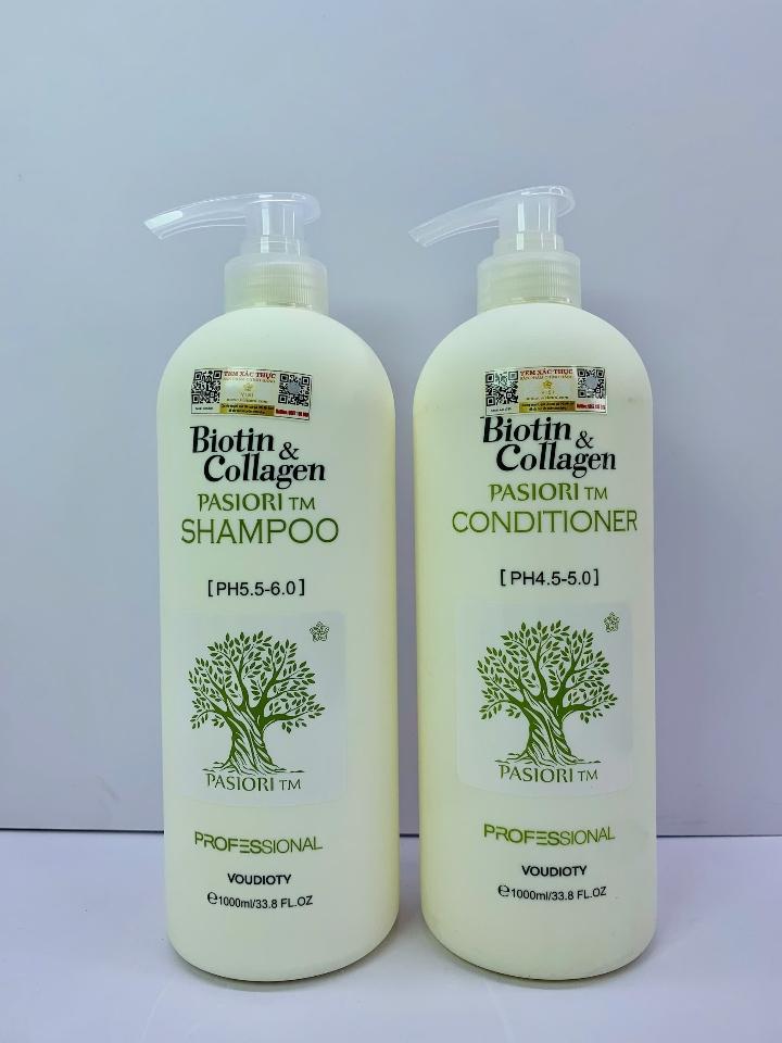  DẦU GỘI XẢ BIOTIN COLLAGEN PASIORI 1000ML – TRỊ RỤNG & PHỤC HỒI SIÊU MỀM MƯỢT-duoc-ban-tai-MỸ PHẨM QUÂN THU