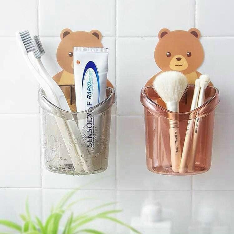 Cốc gấu dán tường đựng bàn chải, KĐR-duoc-ban-tai-Gia Dụng An Nhiên