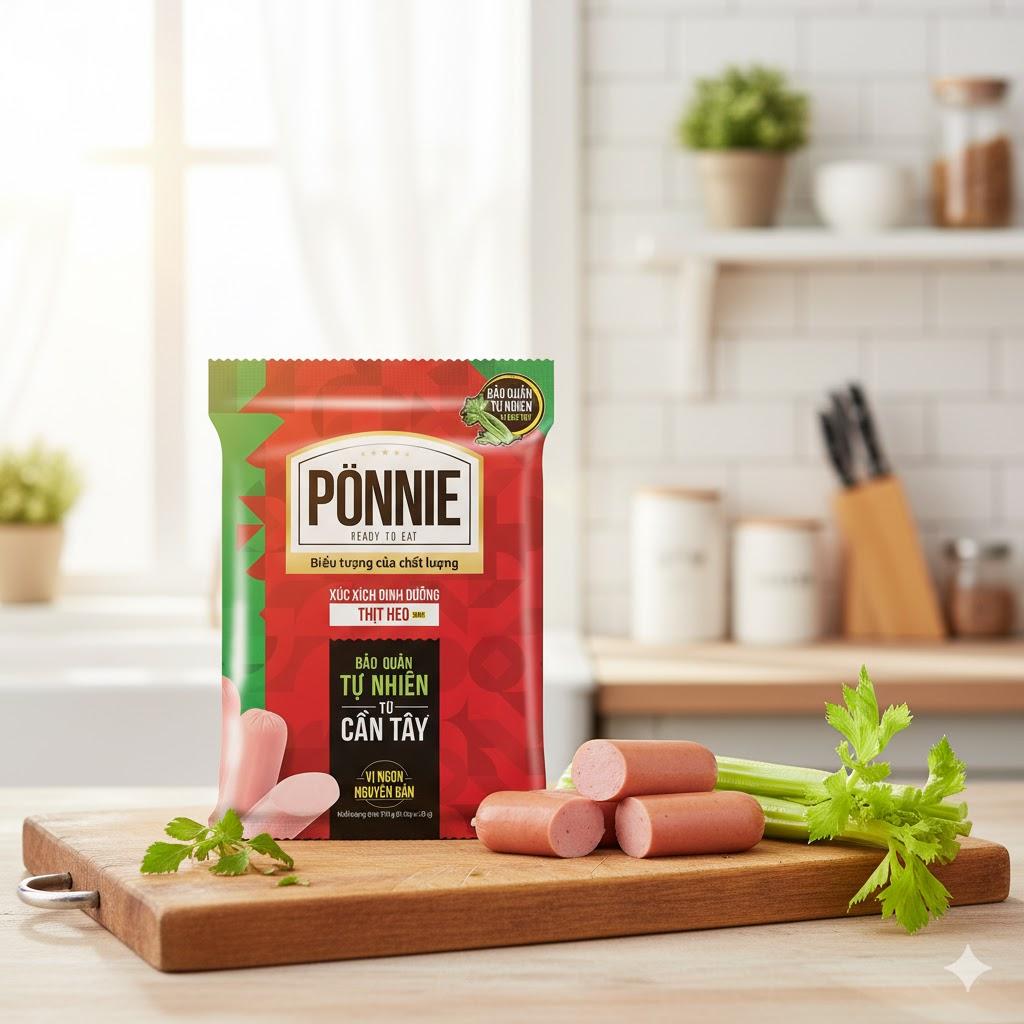 Xúc xích thịt heo Ponnie 35gr-duoc-ban-tai-SBH minimart