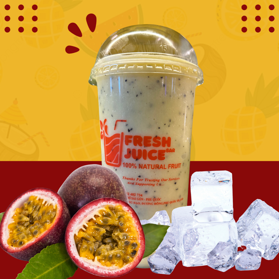 Passion Fruit Ice Blended-duoc-ban-tai-Bánh Mì Sài Gòn Phú Quốc