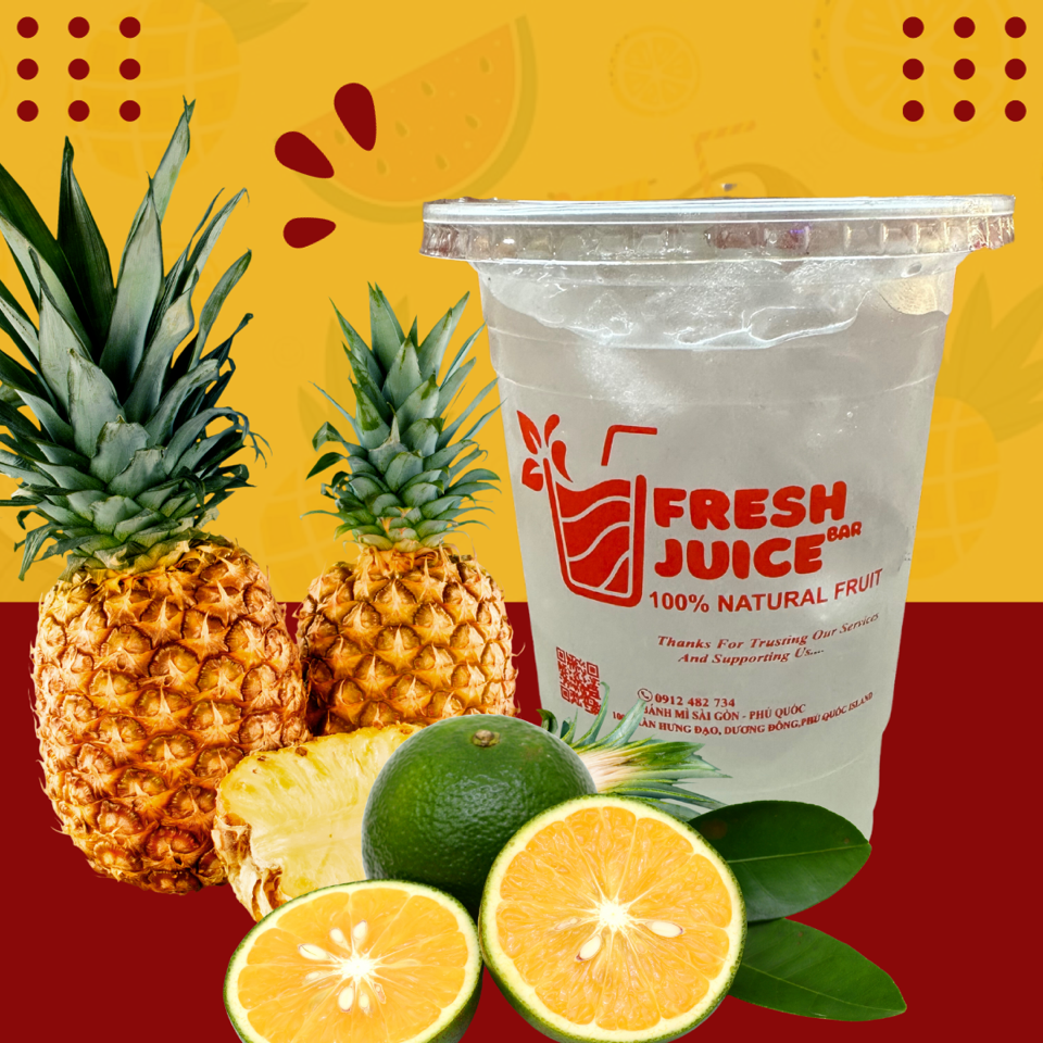 Orange Pineapple Juice-duoc-ban-tai-Bánh Mì Sài Gòn Phú Quốc