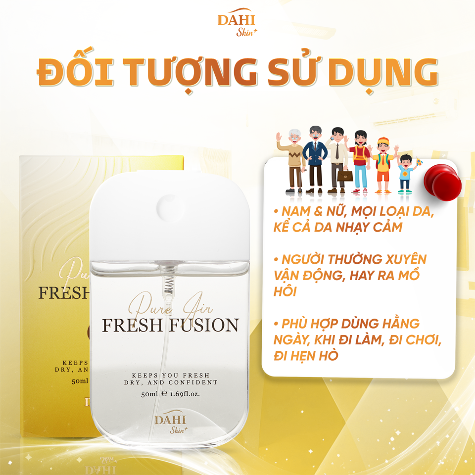 Xịt Khử Mùi Phèn Chua FRESH FUSION - Pure Air 50ML-duoc-ban-tai-DAHI SKIN VIỆT NAM