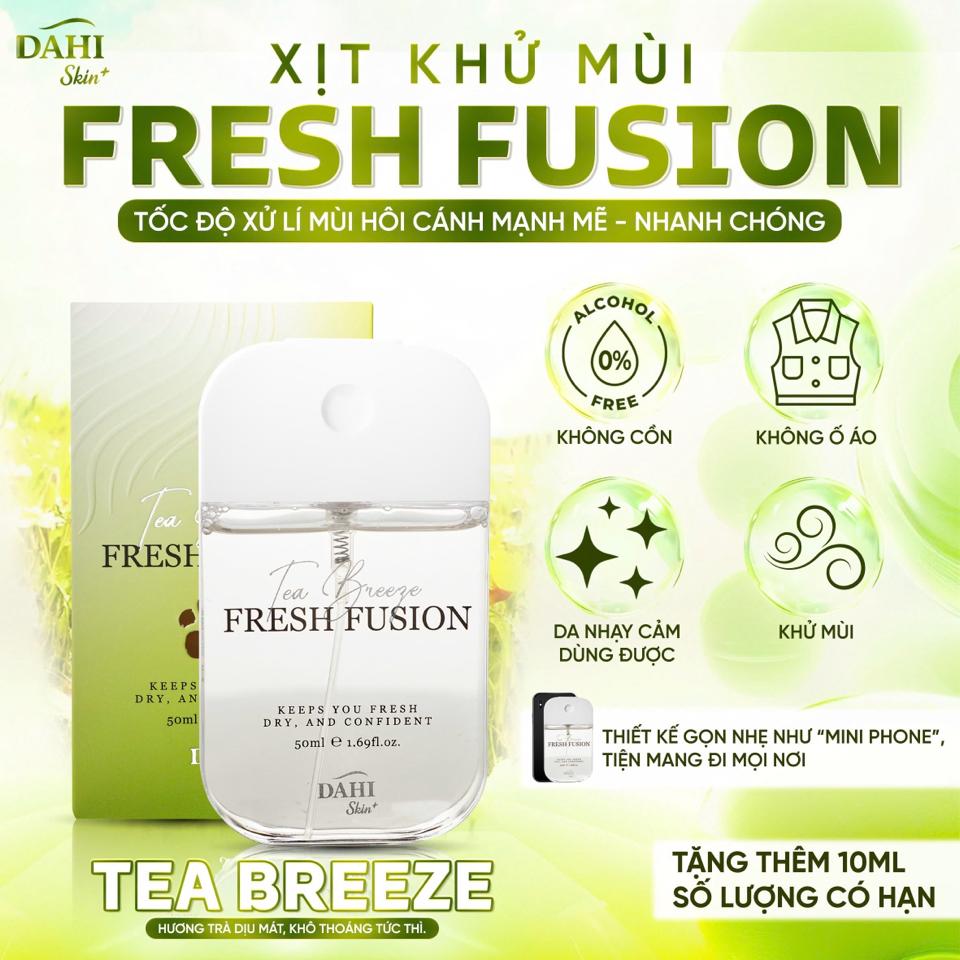 Xịt Khử Mùi Phèn Chua FRESH FUSION - Tea Breeze 50ML-duoc-ban-tai-DAHI SKIN VIỆT NAM